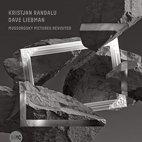 CD cover: abstract stone shapes with fragmented picture frames.