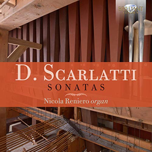 CD cover for Nicola Reniero performing Scarlatti sonatas on organ.