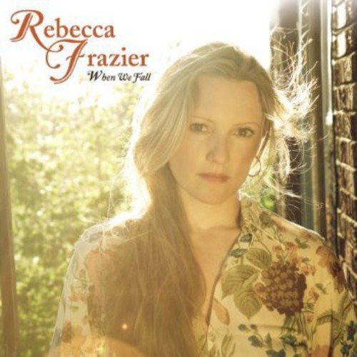 "Album cover featuring Rebecca Frazier with long blonde hair, wearing a floral blouse."