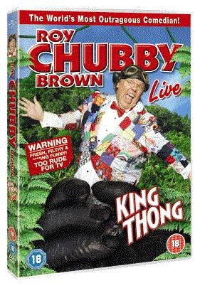 DVD cover featuring comedian Roy Chubby Brown in colorful clothing.