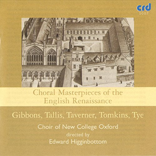 CD cover: Renaissance building illustration, text listing composers and choir name.