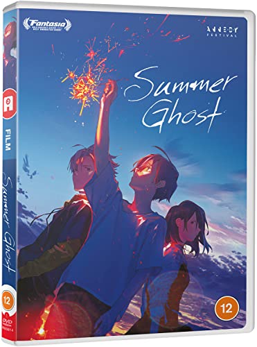 “Summer Ghost” DVD cover featuring three anime characters and fireworks.