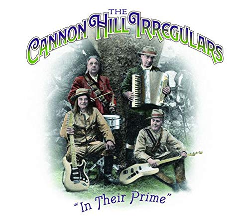 CD cover featuring four men with musical instruments, posed in a wooded setting.