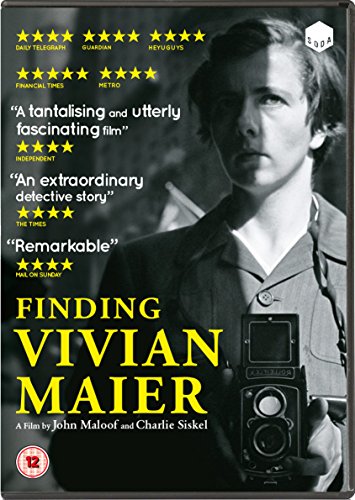 DVD cover for "Finding Vivian Maier" featuring a woman with a camera.