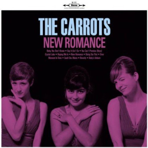 "Album cover with three women and 'The Carrots New Romance' title."