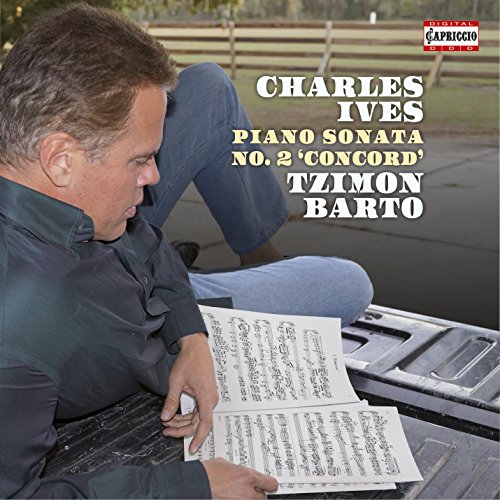 CD cover featuring pianist Barto and sheet music, titled "Charles Ives.