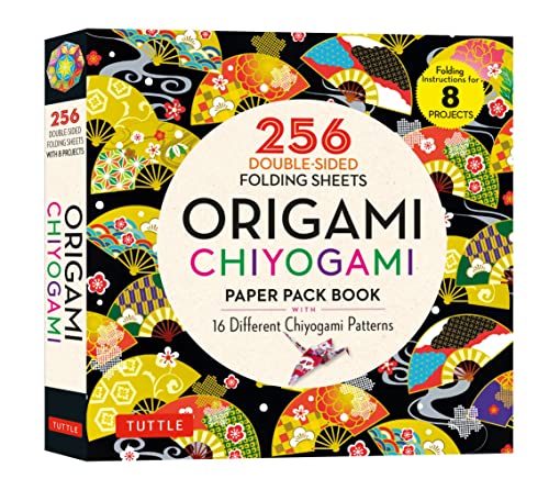 Origami Chiyogami Paper Pack Book: 256 Double-Sided Folding Sheets (Includes Instructions for 8 Projects): 256 Double-Sided Folding Sheets (Includes Instructions for 8 Models)