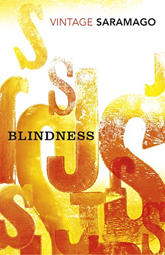 "Book cover with 'blindness' in black text, surrounded by large yellow and orange '$' symbols."