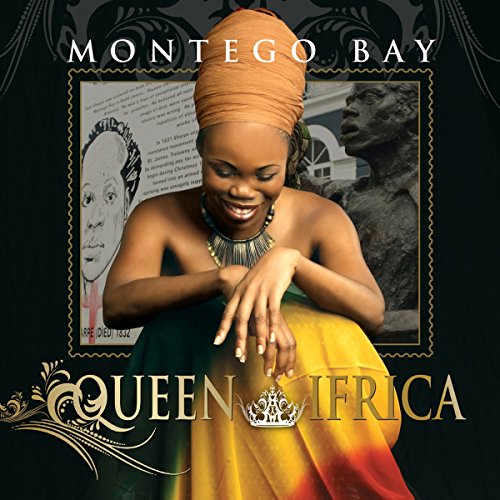 "Album cover featuring a woman in a colorful dress and head wrap, with ornate text."