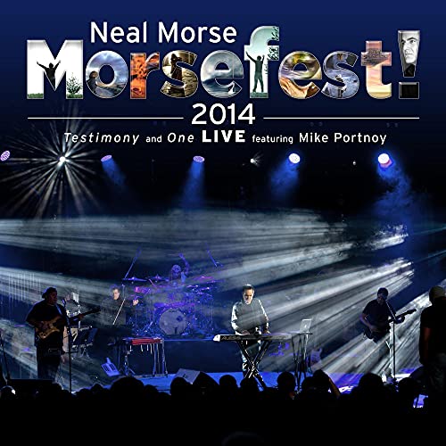 Album cover for Neal Morse Morsefest 2014 showing a live band on stage.