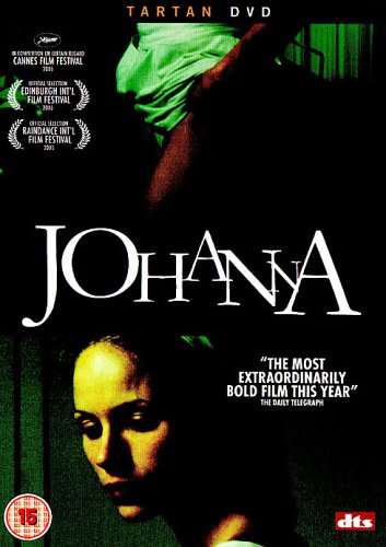 DVD cover for “Johanna” featuring a woman’s face and green fabric.