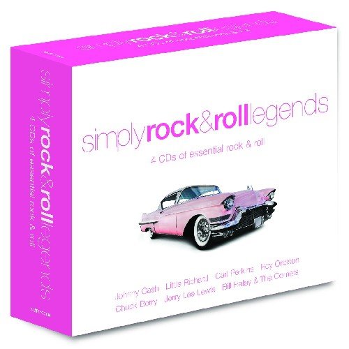 "Album cover with a pink vintage car and pink text on a white background."