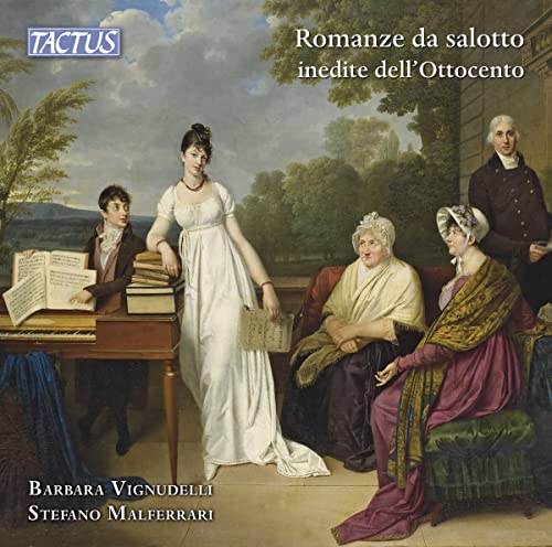 CD cover: 19th-century painting of people in formal attire with music.