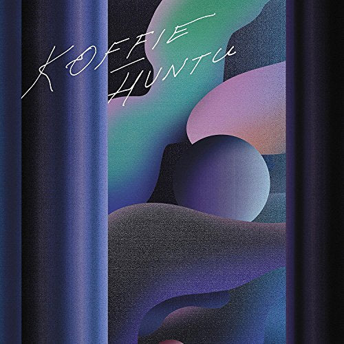 The image depicts a CD cover with abstract shapes and the text "Koffie Huntu".