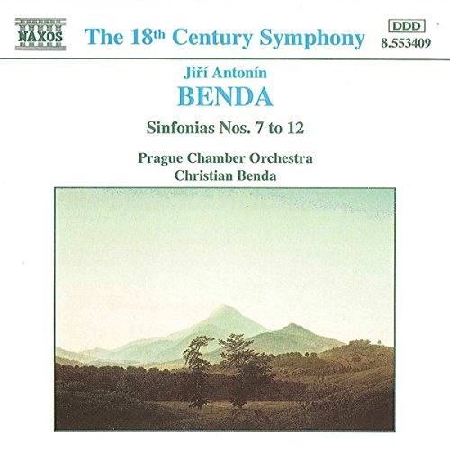 CD cover for Benda’s Sinfonias Nos. 7-12 with a landscape painting.