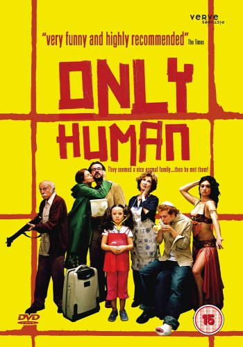 “Only Human” DVD cover with a family portrait and red text.