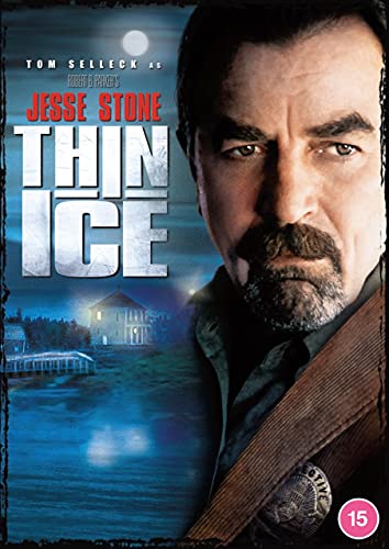 DVD cover featuring Tom Selleck, a dark night landscape, and the title Thin Ice.
