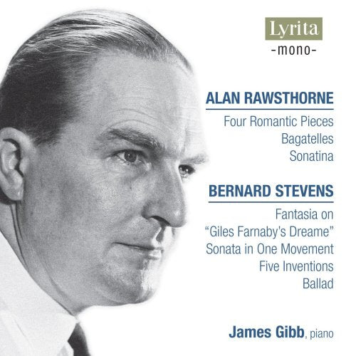 CD cover with black-and-white portrait and blue text listing musical compositions and performer.