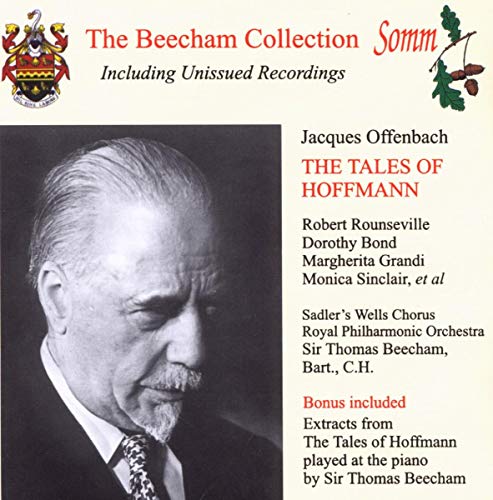 CD cover for Offenbach’s “The Tales of Hoffmann” featuring Sir Thomas Beecham.
