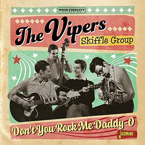 CD cover for The Vipers Skiffle Group, featuring four musicians.