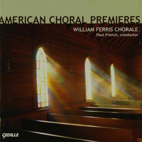 "CD cover featuring a church interior with stained glass windows and wooden pews."