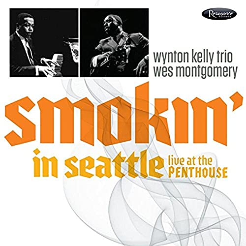 Album cover featuring two black and white photos of jazz musicians and orange text.