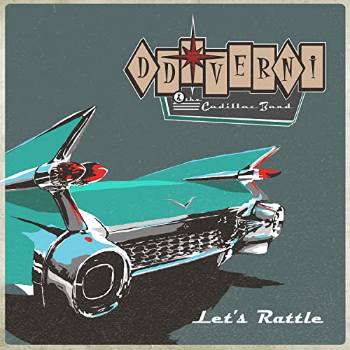 CD cover for D.d. Verni & The Cadillac Band, featuring a classic car.