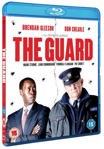 Blu-ray cover for "The Guard" featuring Brendan Gleeson and Don Cheadle.
