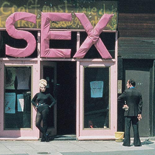 CD cover: pink "SEX" sign above a storefront with figures nearby.