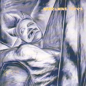 Album cover featuring a stylized, blue-toned sketch of a figure with a pained expression.