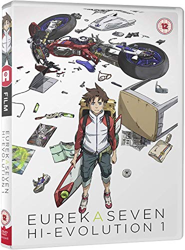 DVD cover for “Eureka Seven Hi Evolution 1” featuring anime art.