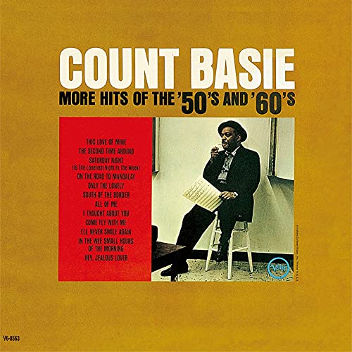 Count Basie CD cover: portrait of the musician in a suit.