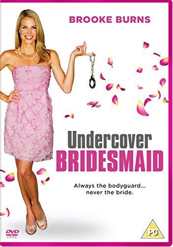 "Blonde woman in pink dress holding handcuffs on DVD cover with rose petals and text."