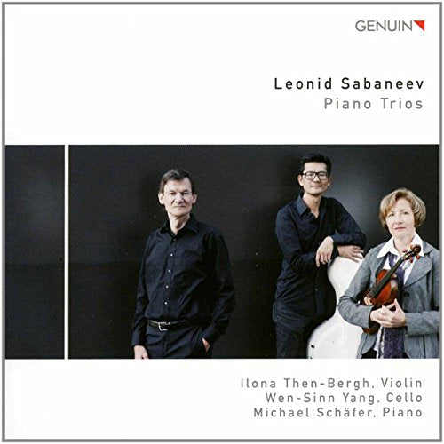CD cover featuring three musicians: violinist, cellist, and pianist.