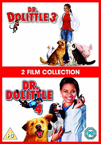 DVD cover for "Dr. Dolittle 3" and "Dr. Dolittle 4" featuring a woman and animals.