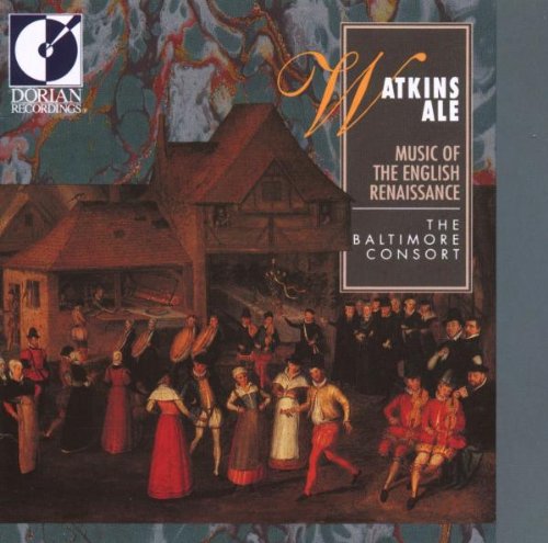 CD cover art: medieval painting of people dancing, with text overlay and logo.