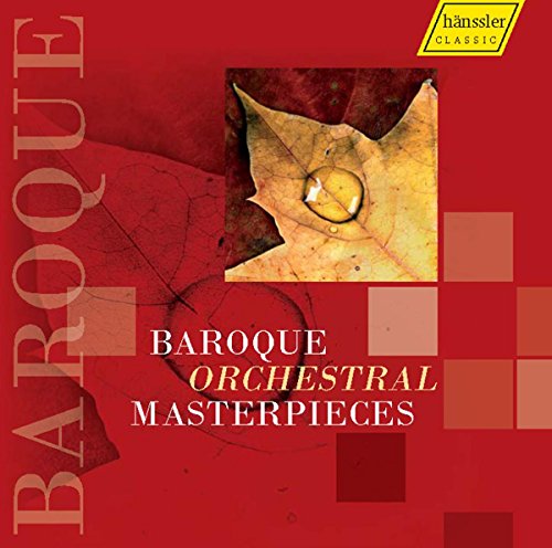 CD cover for “Baroque Orchestral Masterpieces” with a leaf image.