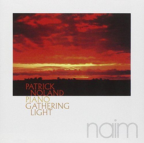 "Album cover with red sunset image and artist name, title, and label."