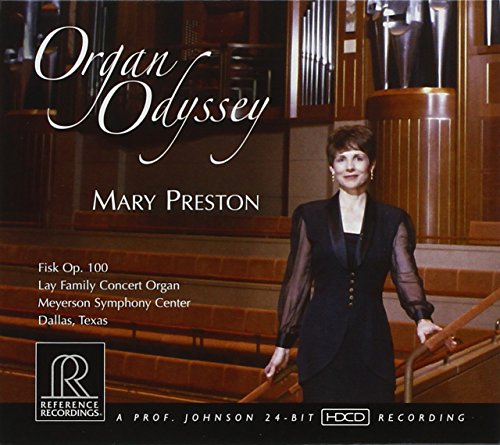 CD cover featuring Mary Preston, an organist, with an organ in the background.