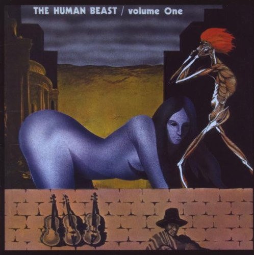 CD cover: surreal artwork with skeletal figure, woman, and violins.