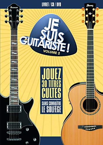 CD cover: two guitars and a pick with French text "Je Suis Guitariste".