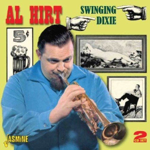 "Album cover featuring a man playing trumpet, with yellow background and framed images."