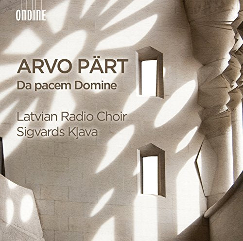 CD cover for Arvo Pärt’s “Da pacem Domine” by Latvian Radio Choir.