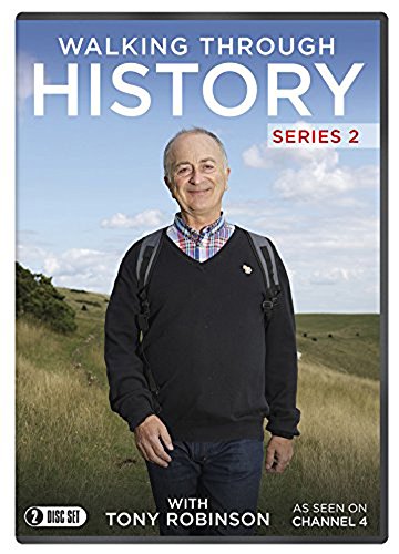 DVD cover for Walking Through History Series 2 featuring Tony Robinson in a field.