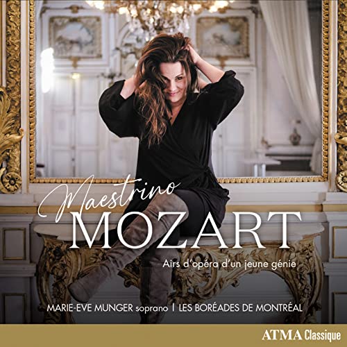 CD cover featuring soprano Eve-marie Munger in a gilded room.