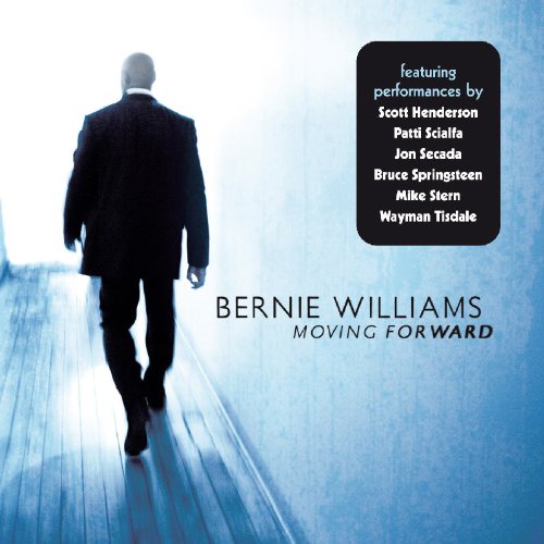 CD cover: man walking away, blue tones, artist "Bernie Williams".