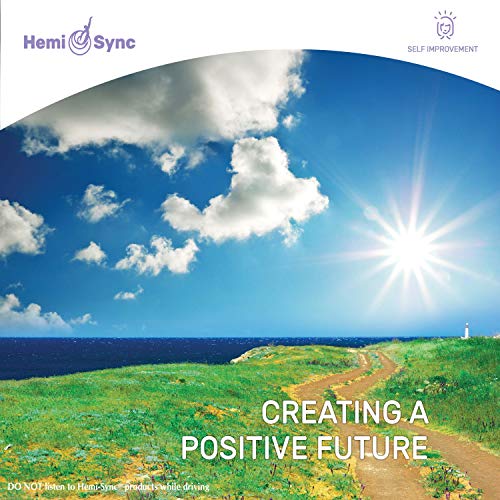 CD cover with a sunny landscape and text āCreating a Positive Futureā.
