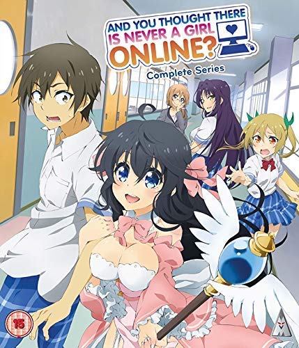Anime DVD cover featuring four characters in a school setting.