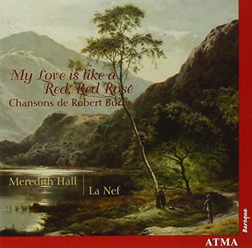 CD cover: landscape painting with text "My Love is like a Red, Red Rose".