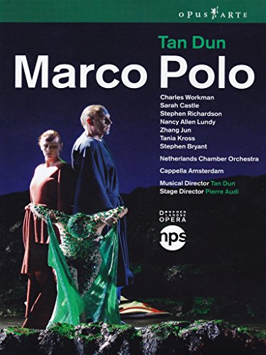 DVD cover for "Tan Dun: Marco Polo" featuring two men in costume.